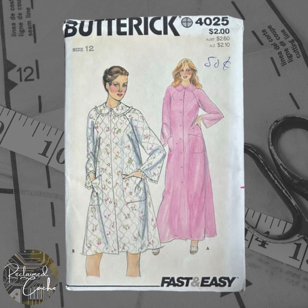 Butterick 4025 Misses' Robe Pattern - Size 12
